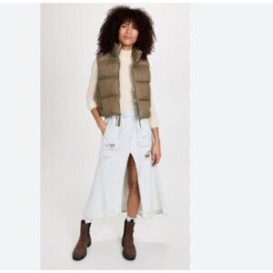 Free People One Teaspoon Shabby Denim Skirt Bel Air Blue